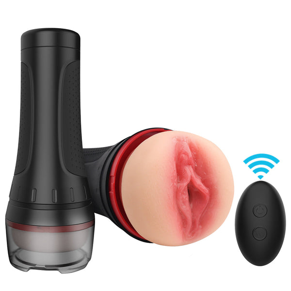 10 Vibration Remote Control Male Masturbator Cup Detachable Pocket Pussy