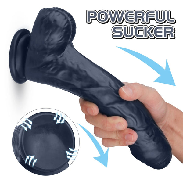 3 Colors 9.45 Inch Powerful Suction Cup Macho Realistic Huge Dildo