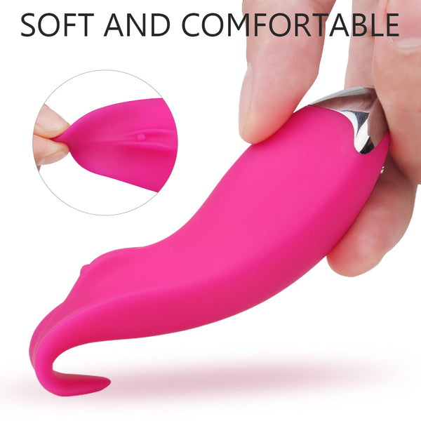Rechargeable 9 Strong Stimulations Tongue Licking Butterfly Vibrator