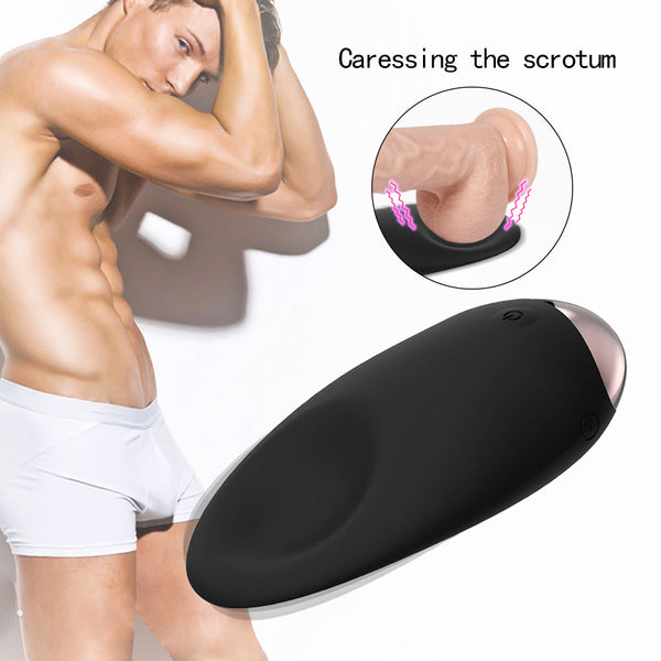 Tongue Shape Nipple Clit Wearable Massager 10 Modes Scrotum Caressing