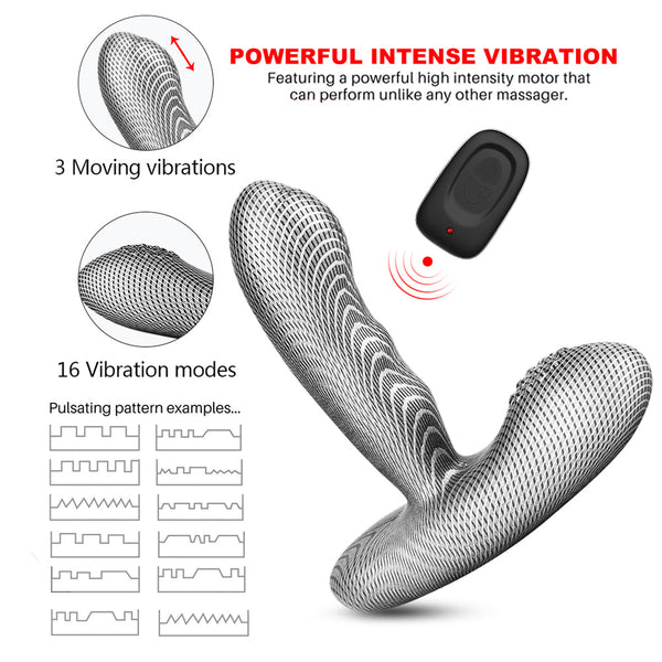 Heating Prostate Anal Massager 3 Moving And 16 Vibration Modes