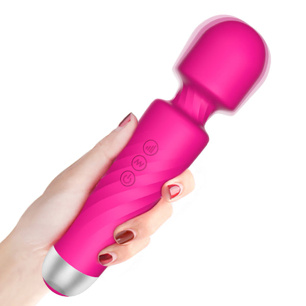 Mute Wand Massager Rechargeable 7 Frequencies 4 Speeds Body Recovery