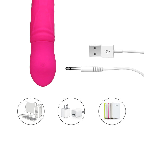 Squeezable Realistic Vibrating Dildo 9 Speeds G Spot Clitoris Vibrator