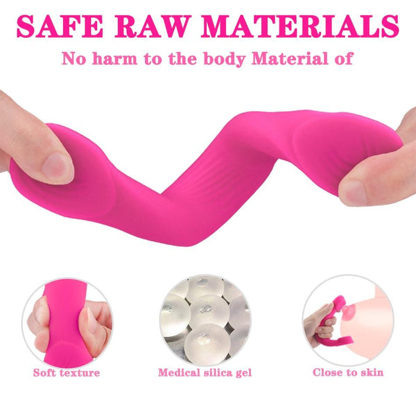Headset Shape Silicone Penis Ring Vibrator Remote Control 9 Vibrations