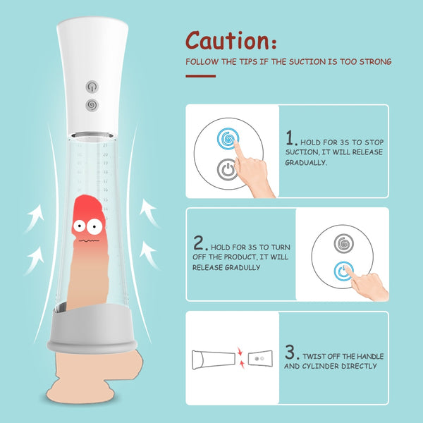 9 Vibration Modes Electronic Penis Enlarger Pump Air Pressure Device